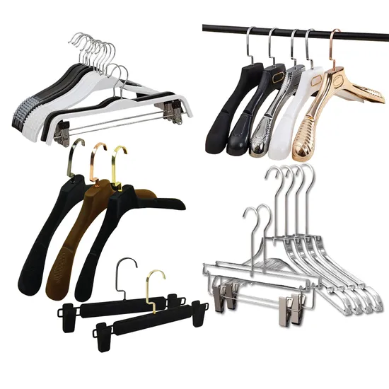 Plastic Garment Top Cloth Sweater Rack Hanger for Adult Clothes with Metal Hook and Customized Logo