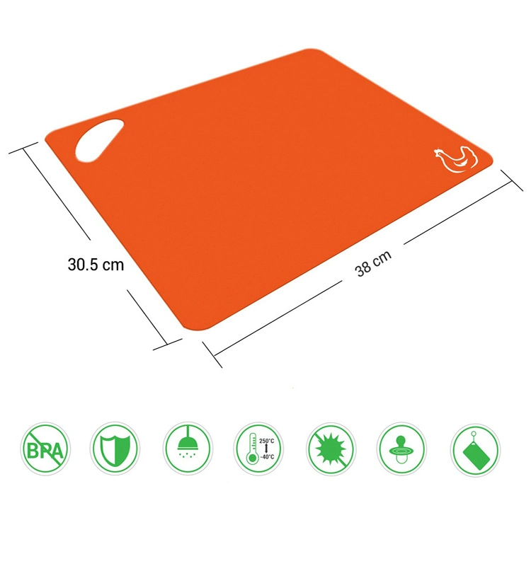 6PCS Flexible Kitchen Plastic Chopping Board Vegetable Foldable Cutting Cuttingboard
