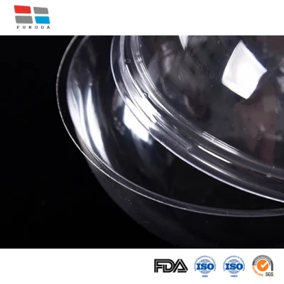 Material da embalagem Fukuda China Tampa de plástico retangular de alta qualidade Frescura Preservação Caixa de recipiente de armazenamento de alimentos Fabricação Caixa de bolha PLA por atacado