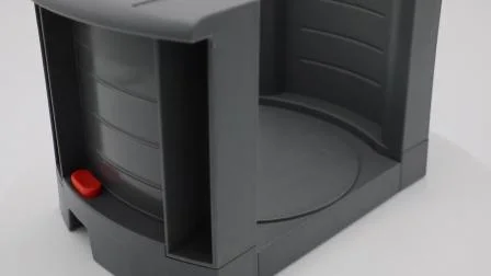 Rack de secagem de pratos cinza com alça ajustável feito de plástico ABS