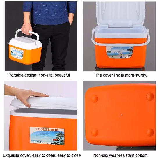 Caixa de refrigerador de gelo de acampamento barata para preservação de frescor, caixa de plástico como refrigerador Yeti