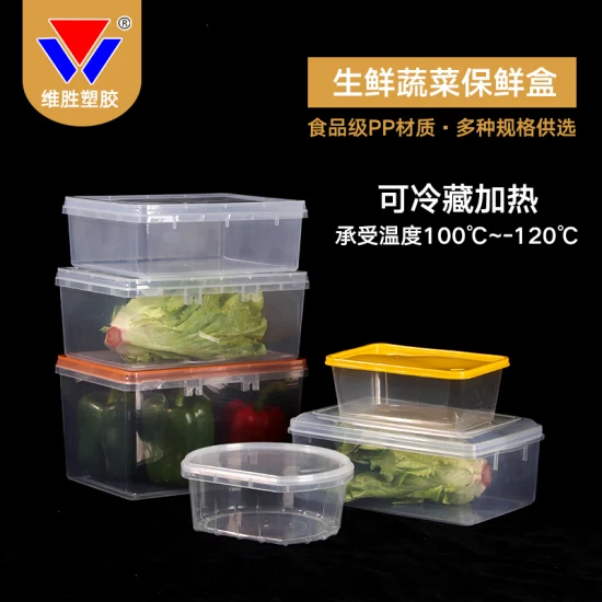 Caixa de preservação Bento Recipientes de plástico para alimentos Caixa de doces Caixa de sobremesa